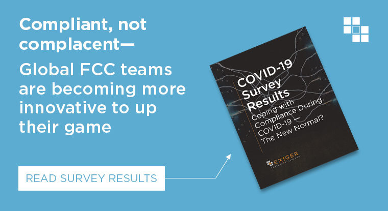 Compliant, not complacent— Global FCC teams are becoming more innovative to up their game Compliant, not complacent— Global FCC teams are becoming more innovative to up their game